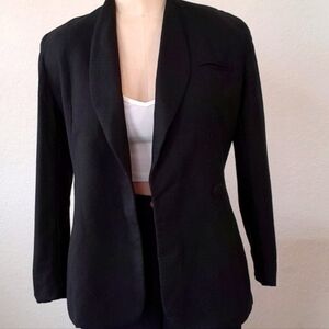 Saville Suite Petite Vintage Worsted Wool Blazer